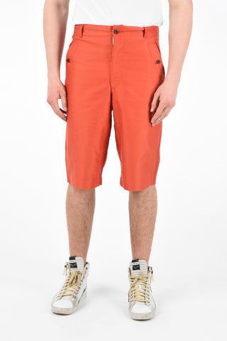 JUNYA WATANABE MAN Cotton Bermuda Shorts with Suspenders Buttons