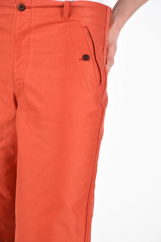 JUNYA WATANABE MAN Cotton Bermuda Shorts with Suspenders Buttons