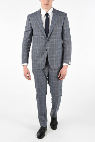 Side Vents Check Drop 6R 2-Button MANTUA Suit