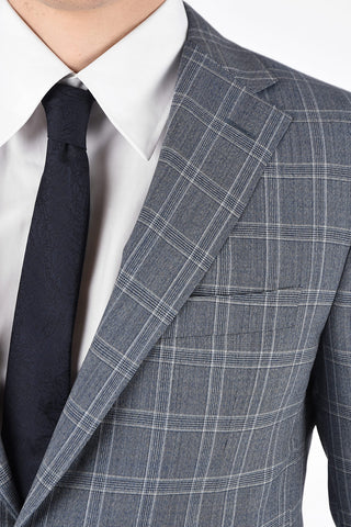 Side Vents Check Drop 6R 2-Button MANTUA Suit