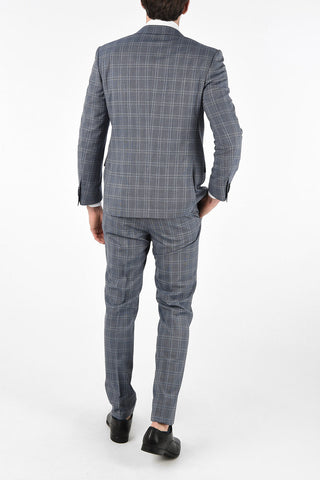Side Vents Check Drop 6R 2-Button MANTUA Suit