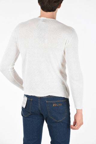 Linen Crew-Neck Sweater