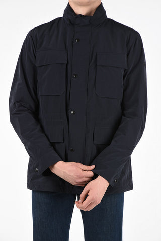ZZEGNA Removable Hood Jacket with Maxi Patch Pockets