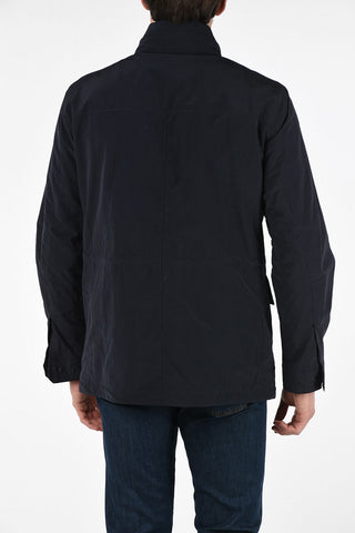 ZZEGNA Removable Hood Jacket with Maxi Patch Pockets