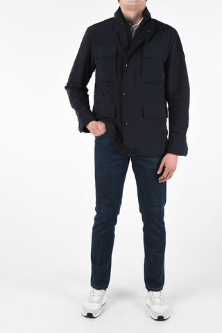 ZZEGNA Removable Hood Jacket with Maxi Patch Pockets