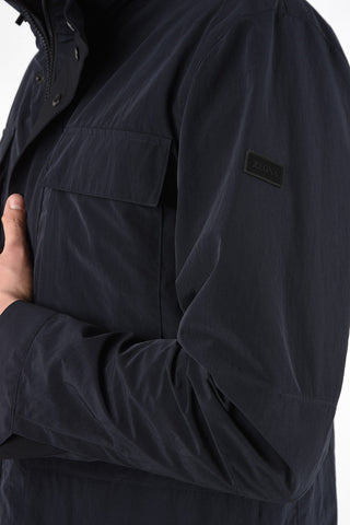 ZZEGNA Removable Hood Jacket with Maxi Patch Pockets