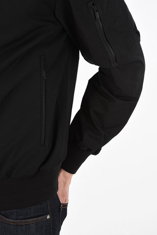 ZZEGNA Bomber Jacket with Zip Closure Pocket