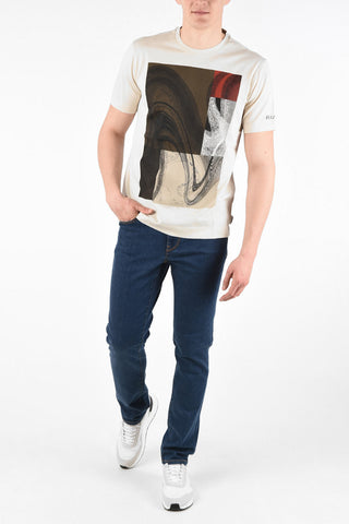 ZZEGNA Printed Crewneck T-shirt