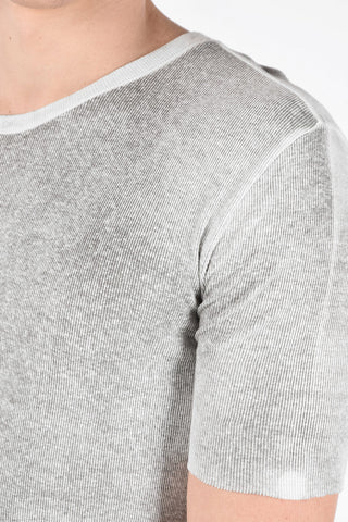 Cotton and Linen Oversized Crew-Neck T-Shirt