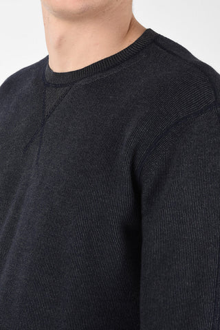 EZ LUXURY Ribbed Crewneck Sweater