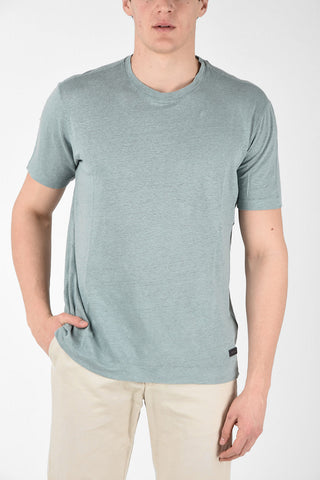 ZZEGNA Linen Crew-Neck T-Shirt