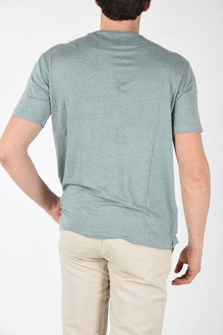 ZZEGNA Linen Crew-Neck T-Shirt
