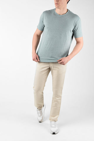 ZZEGNA Linen Crew-Neck T-Shirt