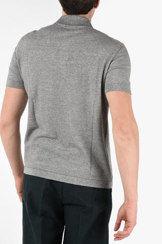 EZ LUXURY Short Sleeve Polo Shirt with Hidden Closure 