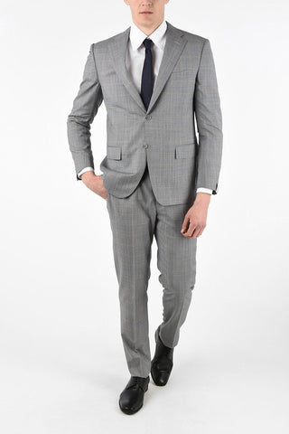 Side Vents Check Drop 6R 2-Button MANTUA Suit