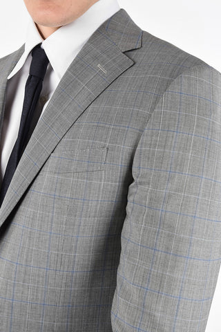 Side Vents Check Drop 6R 2-Button MANTUA Suit