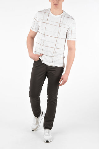 EZ LUXURY T-Shirt Girocollo Ceck Ricamata 