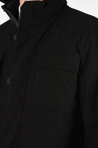 ZZEGNA Removable Hood Jacket with Maxi Patch Pockets