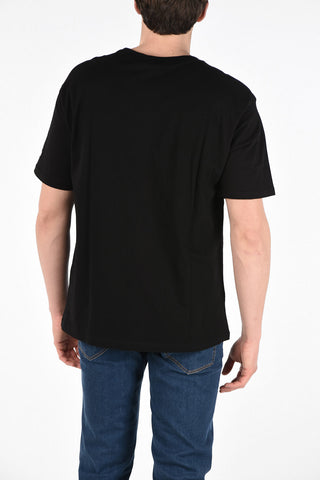 T-Shirt Girocollo in Cotone con Stampa