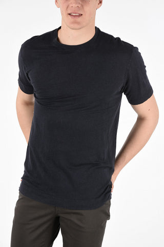 ZZEGNA Linen Crew-Neck T-Shirt