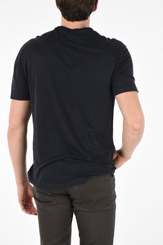 ZZEGNA Linen Crew-Neck T-Shirt