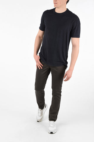 ZZEGNA Linen Crew-Neck T-Shirt