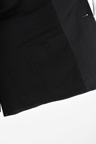 ZZEGNA Two Button Notch Lapel Blazer with Flap Pockets