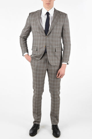 Side Vents Check Drop 6R 2-Button MANTUA Suit