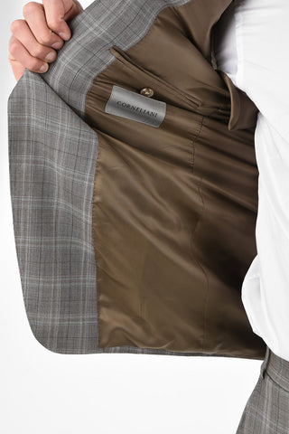 Side Vents Check Drop 6R 2-Button MANTUA Suit