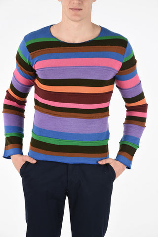 SHIRT Striped Multicolor Crew-Neck Sweater