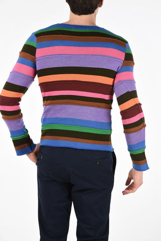 SHIRT Striped Multicolor Crew-Neck Sweater