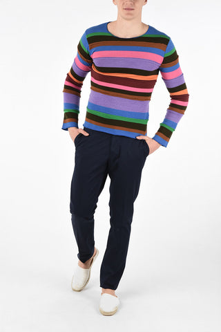 SHIRT Striped Multicolor Crew-Neck Sweater