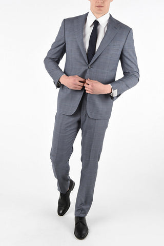 Side Vents Check Drop 6R 2-Button MANTUA Suit
