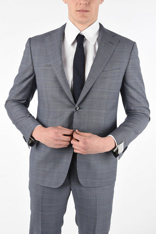 Side Vents Check Drop 6R 2-Button MANTUA Suit
