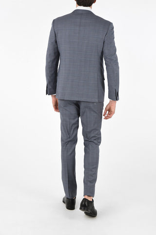 Side Vents Check Drop 6R 2-Button MANTUA Suit