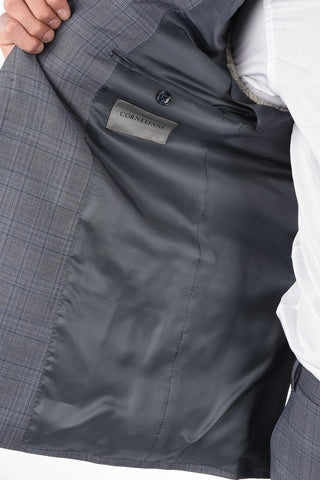 Side Vents Check Drop 6R 2-Button MANTUA Suit