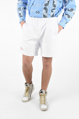 Cotton Bermuda Shorts with Flush Pockets and Drawstring Closure