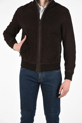 EZ LUXURY Leather Reversible Jacket with Zip Closure