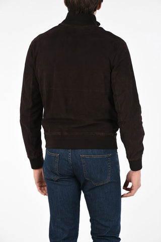EZ LUXURY Leather Reversible Jacket with Zip Closure