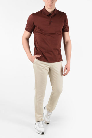 EZ LUXURY Cotton Short Sleeve Polo Shirt