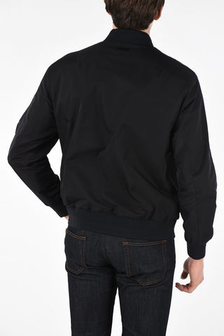 ZZEGNA Bomber Jacket with Zip Closure Pocket