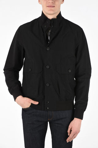 ZZEGNA Maxi Patch Pocket Jacket with Button Closure