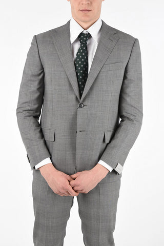 Side Vents District Check Drop 6R 2-Button MANTUA Suit