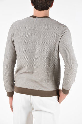 ZZEGNA Mulberry Silk Crew-Neck Sweater 