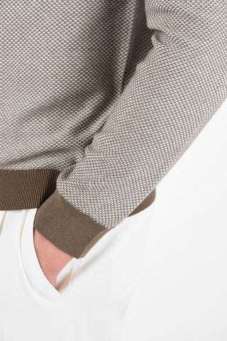 ZZEGNA Mulberry Silk Crew-Neck Sweater