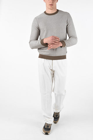 ZZEGNA Mulberry Silk Crew-Neck Sweater