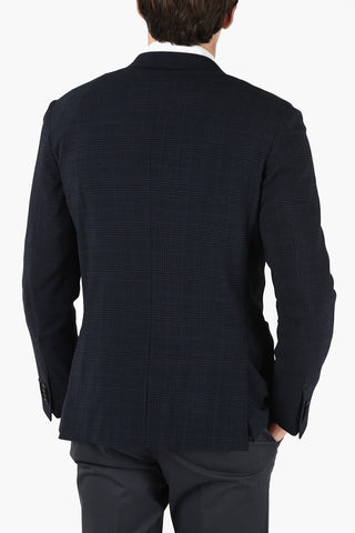 ZZEGNA district check 2-button blazer