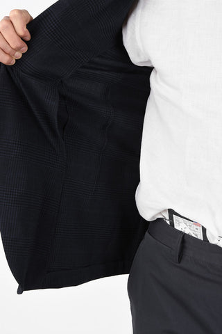 ZZEGNA district check 2-button blazer