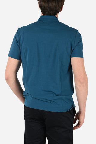 ZZEGNA Hidden Closure Polo Shirt