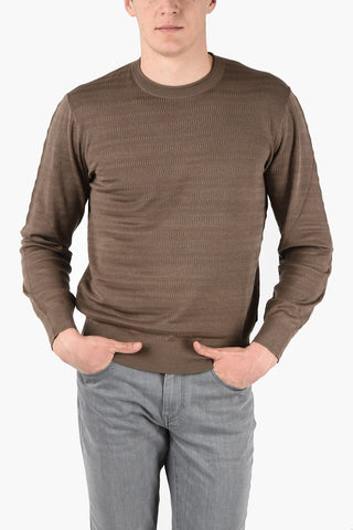 ZZEGNA Maglia Girocollo in Seta e Cotone
